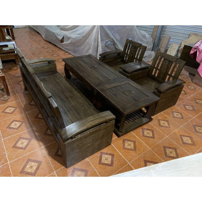 Bộ bàn ghế đối tay cong tựa cong có chấn soong [ HN]