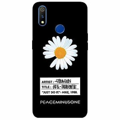 Ốp lưng in cho Realme 3 Mẫu Cúc To Có Nhãn