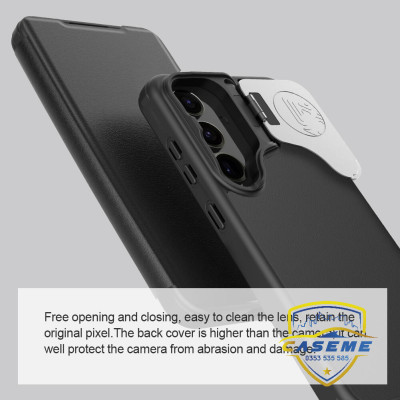 Bao da cho Samsung S24 Ultra, Samsung S24 Plus, Samsung S24 hiệu Qin Prop Leather có túi thẻ cài, có chân dựng, bảo vệ camera, chống sốc cao cấp - Hàng chính hãng.