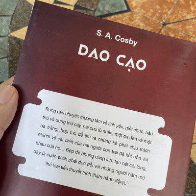 DAO CẠO – S.A. Cosby - Tưởng Hoàng Nam dịch - Bách Việt Book - NXB Lao Động