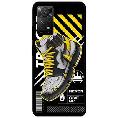 Ốp lưng cho Redmi Note 11 4G - Redmi Note 12 - Redmi Note 12 Pro - Redmi Note 12 Pro 5G - Giày Vàng Đen - Hàng Chính Hãng