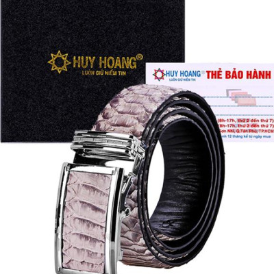 Thắt Lưng Nam Da Trăn VIP Bản Lớn Huy Hoàng HT4331 - Da Nguyên Thủy