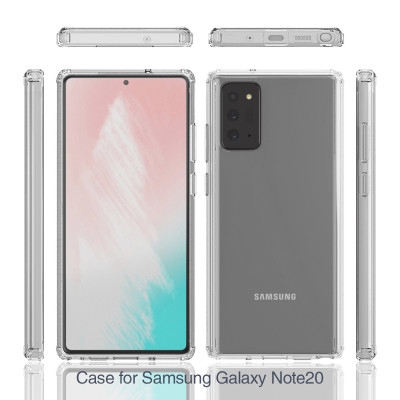 Ốp lưng chống sốc trong suốt cho Samsung Galaxy Note 20 Likgus Crashproof giúp chống chịu mọi va đập - hàng nhập khẩu