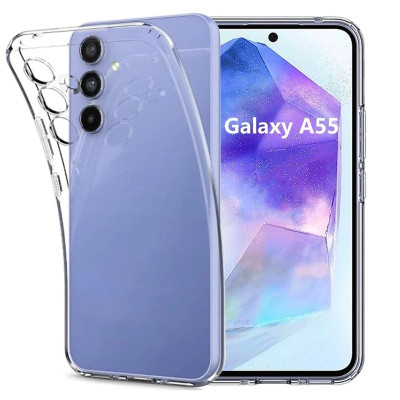 Ốp lưng dẻo silicon trong suốt mỏng 0.6mm cho Samsung Galaxy A16 A36 A06 A55 A35 A25 A15 A05 A05s  hiệu ultra Thin - Hàng nhập khẩu