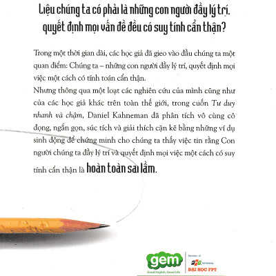 Tư Duy Nhanh Và Chậm (Tái Bản 2019) ( Tặng Bookmark Sáng Tạo )