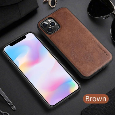 ỐP LƯNG DA iPhone 16 Pro 16 Pro Max 15 15 Plus 15 Pro 15 Pro Max 14 13 12 11 pro max  Xs Max, viền dẻo hiệu X-level - Hàng chính hãng