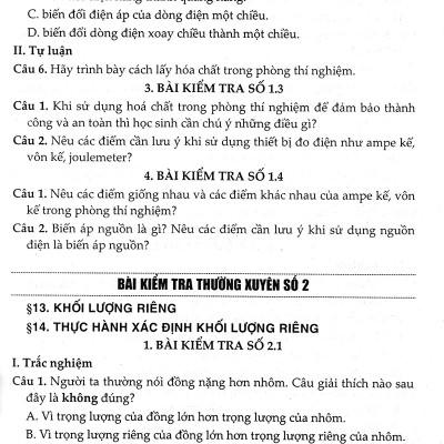 Đề Kiểm Tra, Đánh Giá Vật Lí 8 - Khoa Học Tự Nhiên (Bám Sát SGK Kết Nối Tri Thức Với Cuộc Sống) _HA