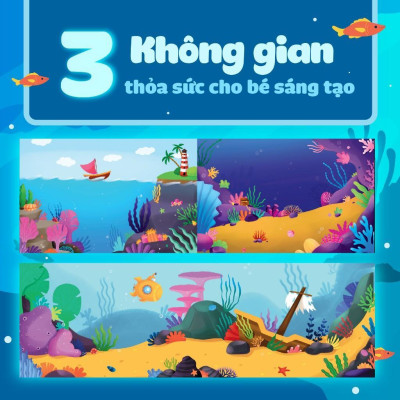 Sách - Trò Chơi Bóc Dán - Cảm Xúc Đại Dương (2 Trang Stickers) - Megabook