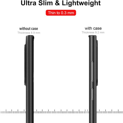 Ốp lưng nhám chống sốc siêu mỏng 0.3mm cho Samsung Galaxy S22 Ultra hiệu Memumi có gờ bảo vệ camera - Hàng nhập khẩu