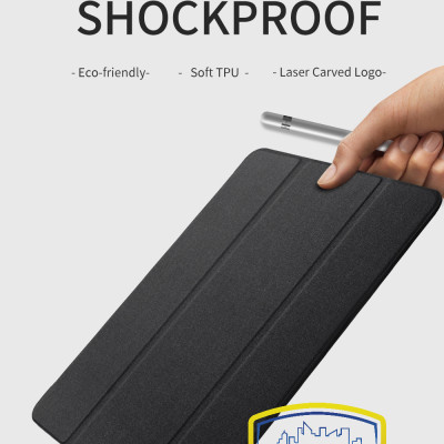 Bao da dành cho iPad iPad 9.7 (2017/2018) Gen 5/ Gen 6, iPad Air, iPad Air 2 hiệu Dux Ducis Domo có khe để bút, bảo vệ camera, chống sốc, cao cấp - Hàng nhập khẩu.