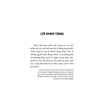 Agile - Phương Pháp Quản Lý Công Việc Hiệu Quả - Stephen Denning - Lê Hồng Phương Hạ dịch - (bìa mềm)