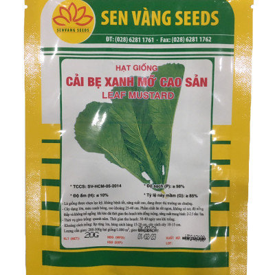 Hạt giống cải bẹ xanh mỡ cao sản gói 20g VTS53