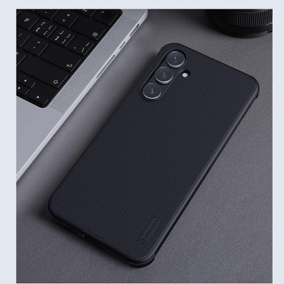 Ốp lưng sần chống sốc cho Samsung Galaxy A56 , A36 , A55 5G mặt lưng nhám hiệu Nillkin Super Frosted Shield Pro cho mặt lưng nhám chống trơn trượt tay, khả năng chống sốc cực tốt, chất liệu cao cấp - Hàng chính hãng