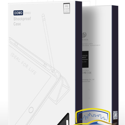 Bao da dành cho iPad iPad 9.7 (2017/2018) Gen 5/ Gen 6, iPad Air, iPad Air 2 hiệu Dux Ducis Domo có khe để bút, bảo vệ camera, chống sốc, cao cấp - Hàng nhập khẩu.