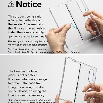 Ốp lưng trong suốt cho Samsung Galaxy Z Fold 7/ Z Fold 6 RINGKE Fusion, thương hiệu Hàn Quốc_ Hàng chính hãng