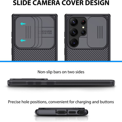 Ốp Lưng Nillkin cho Samsung Galaxy S23 Ultra Với Nắp Trượt Camera bảo vệ , chống shock Nillkin CamShield Pro - Hàng chính hãng