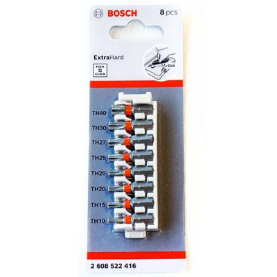 BỘ VẶN VÍT EXTRA HARD 25MM ĐẦU TORX (8 MÓN) BOSCH 2608522416 - HÀNG CHÍNH HÃNG