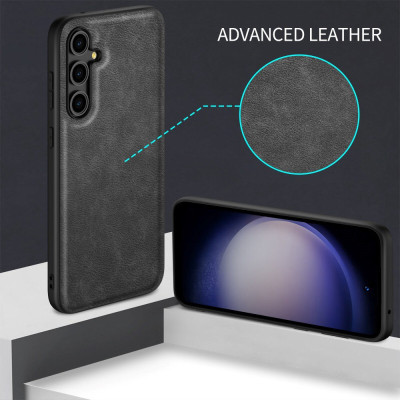 Ốp lưng da cho Samsung Galaxy A55 5G, A35 5G, A25 5G, A15, A05s hãng X-level cao cấp viền mềm chống sốc - Hàng chính hãng