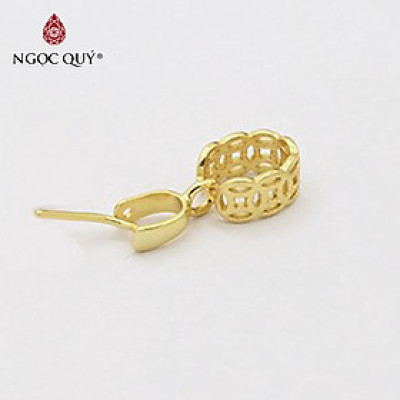 Combo 2 cái charm bạc khoen móc mặt phật, mặt tỳ hưu hình kim tiền - Ngọc Quý Gemstones