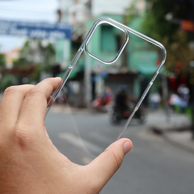 Ốp lưng siêu mỏng 0.3mm chống ố cho iPhone 16 Pro Max / 16 Pro / 16 Plus / 16 hiệu Memumi Gucase Crystal thiết kế ôm sát máy, BẢO VỆ CAMERA, chống sốc , chống trầy xước - Hàng nhập khẩu 