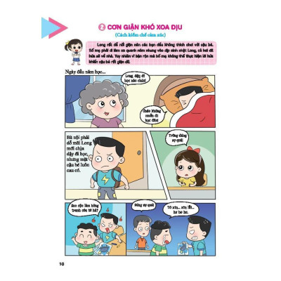 Sách - Truyện Tranh Tâm Lý Học Đường - Học Cách Làm Chủ Cảm Xúc - Minh Thắng