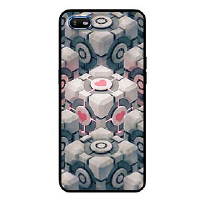 Ốp Lưng in cho Oppo A1K Mẫu Khối Rubik Tình Yêu - Hàng Chính Hãng