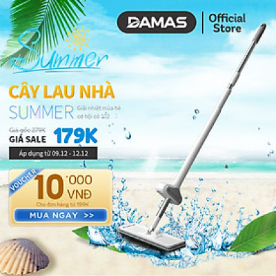 Cây lau nhà tự vắt thông minh tự gấp gọn , chổi lau xoay 360 độ dễ dàng len lỏi vào các vị trí khó lau - Thiết kế nhỏ gọn, tiện dụng, tiết kiệm không gian khi cất giữ, có thể dựng đứng độc lập mà không cần đến thanh kẹp tường - DAMAS Pro M232