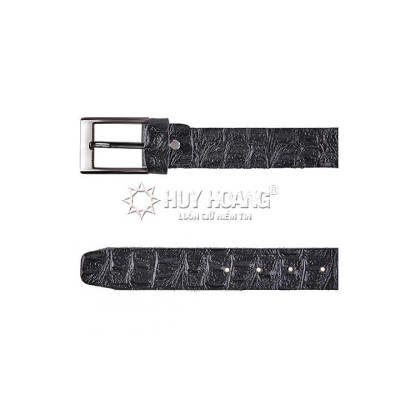 Thắt lưng nam da bò vân cá sấu 1 lớp Huy Hoàng nhiều màu HP4122-23-24