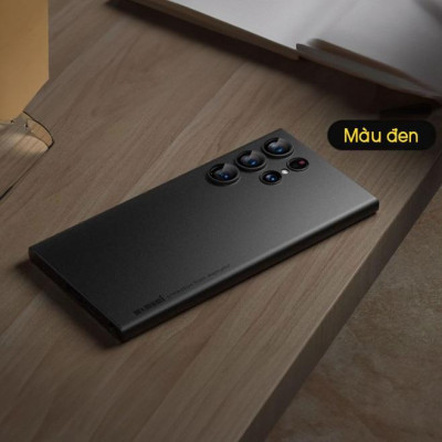 Ốp lưng cho S25 Ultra , S24 Ultra , S23 Ultra , S25 Plus , S25 , S24 Plus , S23 Plus , S23 nhám siêu mỏng nhẹ 0.33mm hiệu mặt lưng nhám chống bám bẩn, chống trượt tay, nhẹ chỉ 7 gram, chống trầy xước - Hàng chính hãng