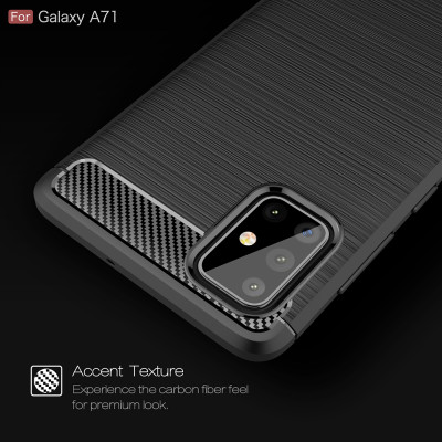 Ốp lưng chống sốc cho Samsung Galaxy A71 hiệu Likgus (chuẩn quân đội, chống va đập, chống vân tay) - Hàng nhập khẩu