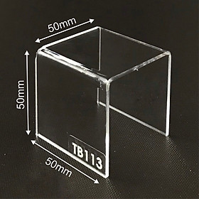 Kệ trưng bày mica 3 mặt uốn Enter TB113 50x50x50mm mica dày 2mm, Kệ livestream, Kệ mica chữ U trong suốt để đồ đa năng (20)