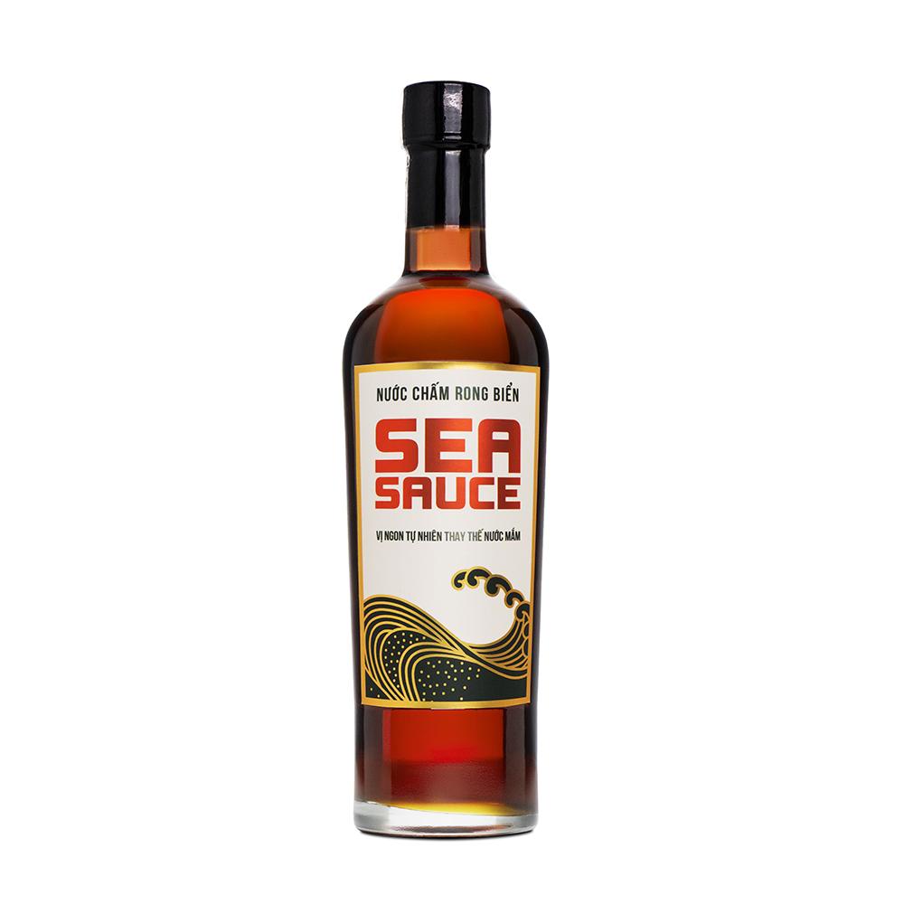Nước chấm Rong Biển Làng Chài Xưa Sea Sauce chai thủy tinh 500ml/chai Làng Chài Xưa - Chay mặn đều dùng được