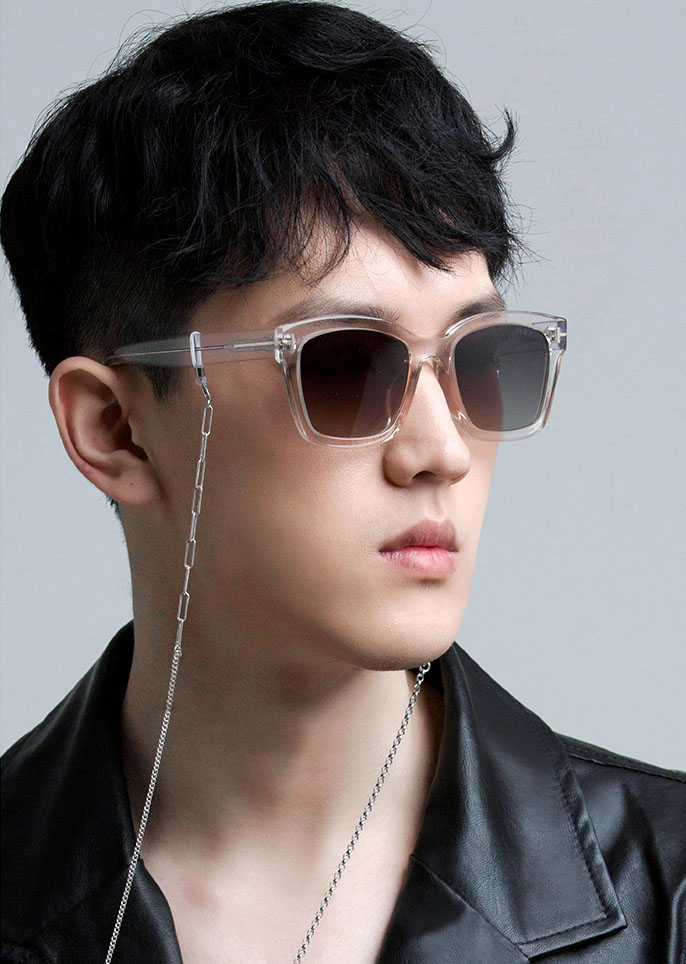 Dây đeo kính hợp kim không gỉ titan phong cách hip hop retro cá tính thời thượng new trend giới trẻ