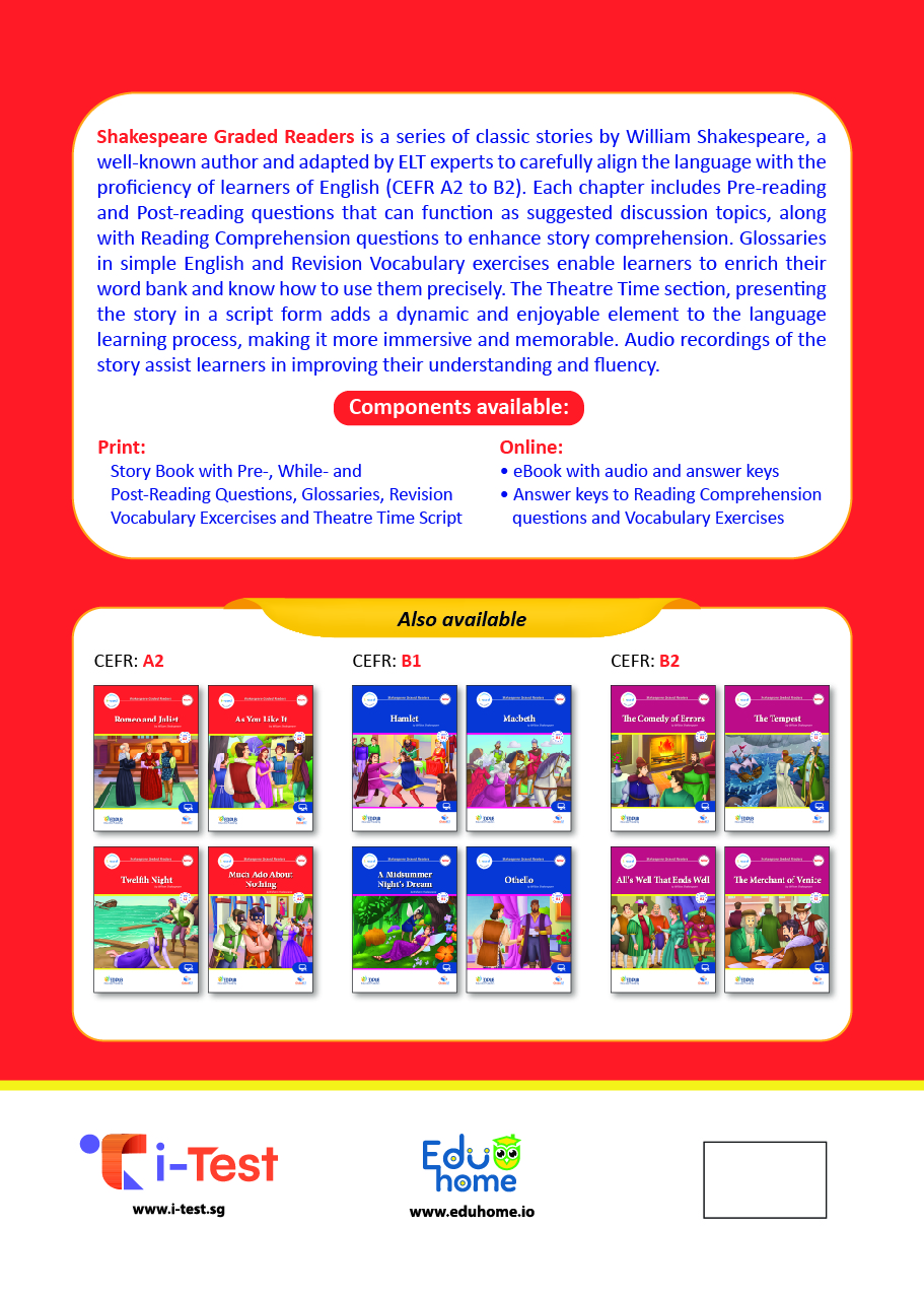 Combo truyện đọc Shakespeare Graded Readers - CEFR A2