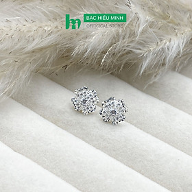 Hoa Tai Bạc Ta 925 Cỏ 4 Lá Đính Đá Bạc Hiểu Minh HT392