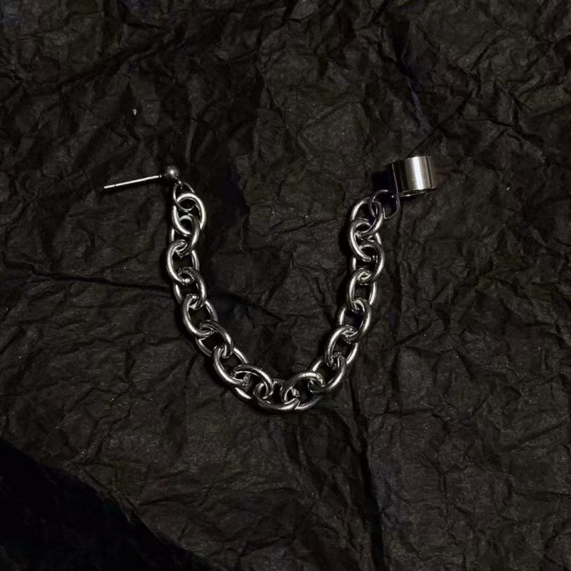 Bông tai unisex phiên bản xích mắt lớn style gothic phóng khoáng bá đạo
