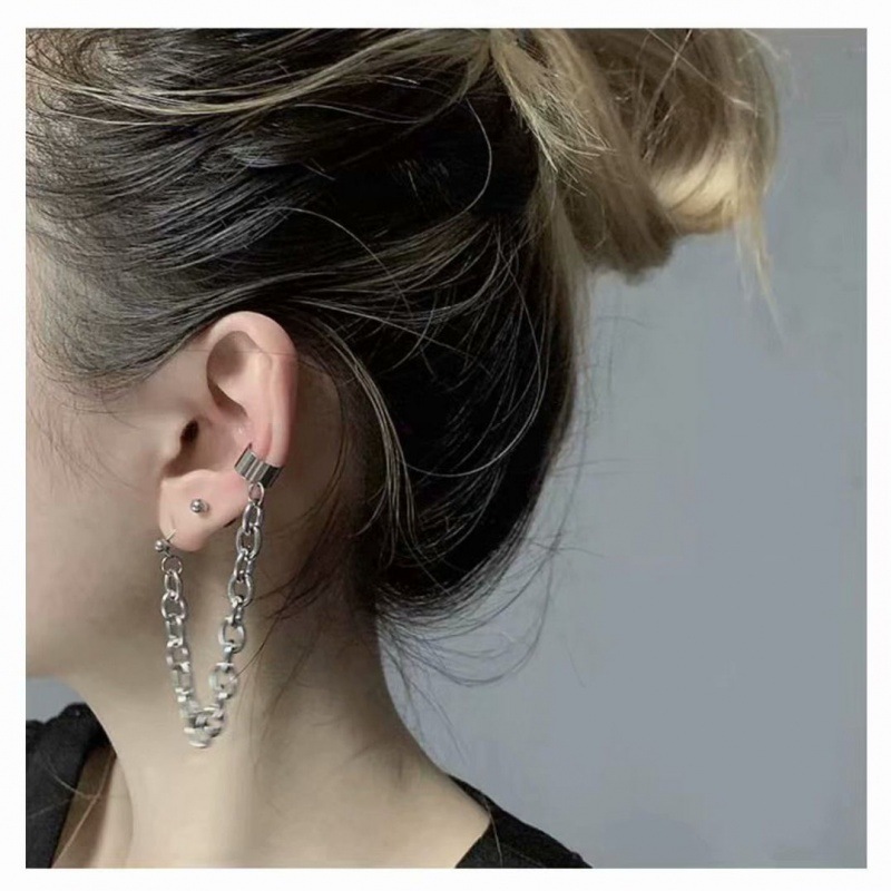 Bông tai unisex phiên bản xích mắt lớn style gothic phóng khoáng bá đạo