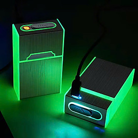 Hộp Đựng Bao thốc Kèm Bật Lửa Sạc Điện Hồng Ngoại Loại Xịn – Sang Trọng, Độc Đáo, Tiện Lợi
