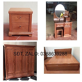 Giường gỗ chọn bộ đồ cưới.giường tủ bàn phấn. giá thật