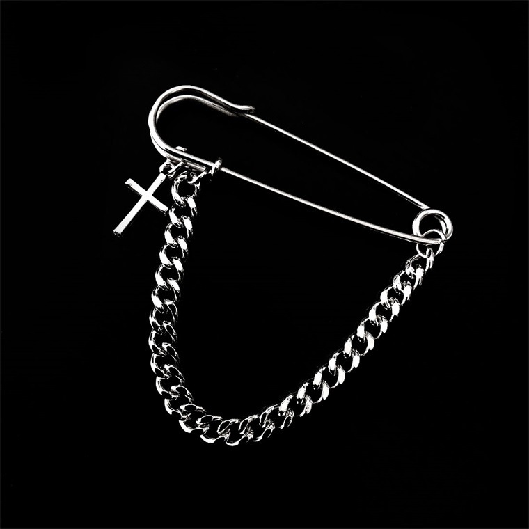 Ghim cài áo hip hop thời trang basic phong cách Hàn Quốc