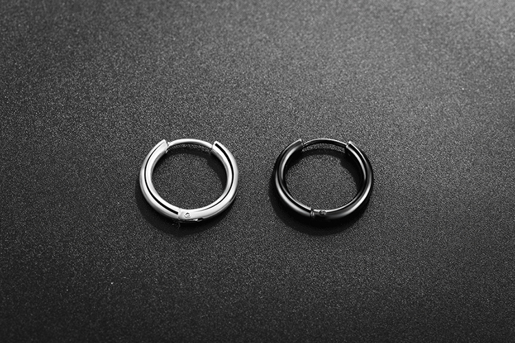 Bông Tai Khuyên Tròn Winwinshop88 BT233 (14mm) – Bạc
