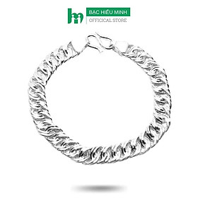 Lắc Tay Nam Bạc Ta Kiểu Mắt Kép Bạc Hiểu Minh LTN009