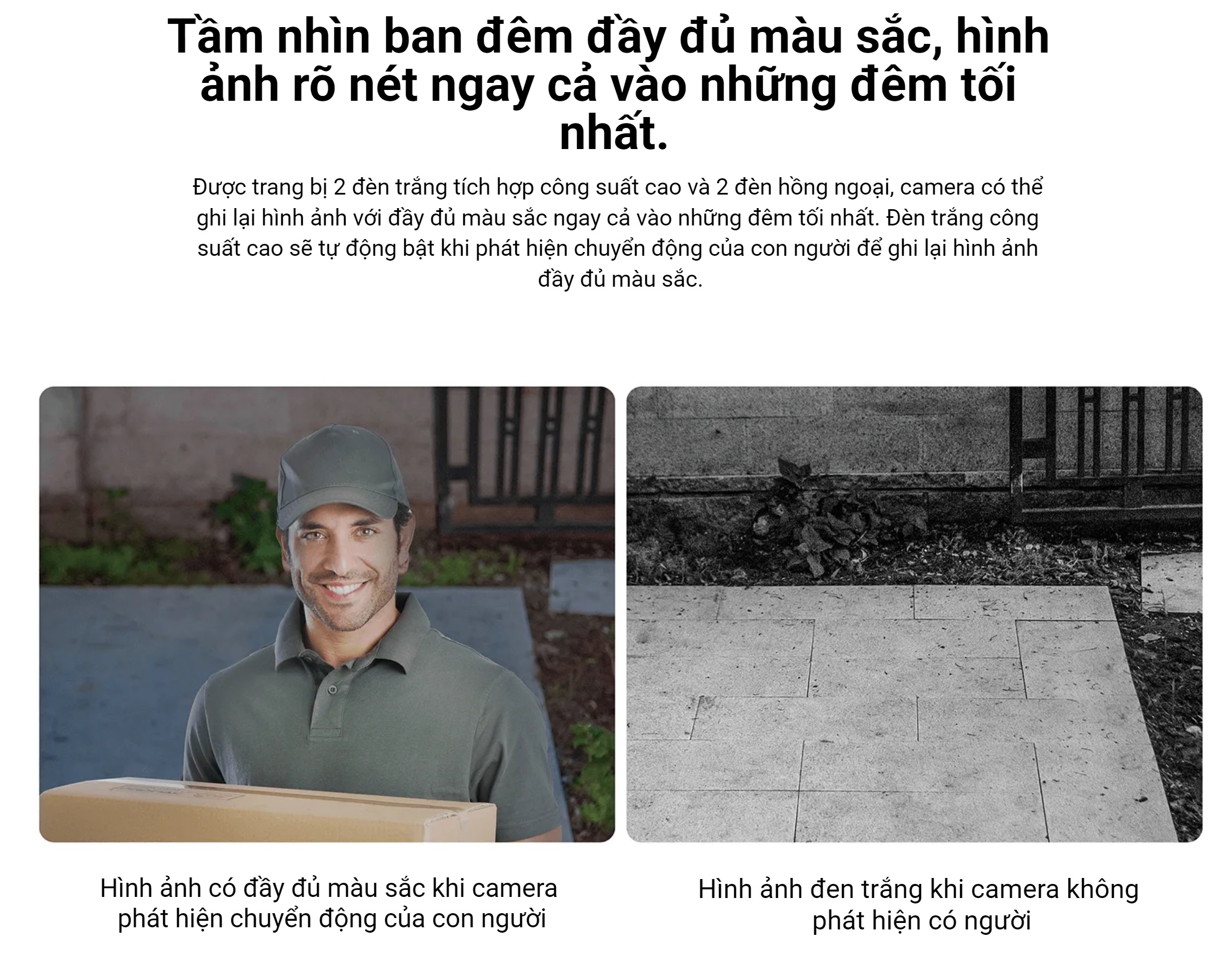 Camera ngoài trời Xiaomi AW300 2K (2304×1296P) IP65, Khẩu độ lớn F2.0 Chuẩn nén H.265, Bản quốc tế - Hàng chính hãng