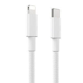 Cáp sạc nhanh PD20W chân Type-C sang iphone, ipad dây dù chống đứt truyền dữ liệu nhanh cho iPhone dài 1M OLAPLE - Hàng chính hãng