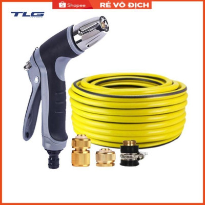 Vòi phun xịt rửa xe, tưới cây chuyên nghiệp 3-5m 206817 (cút đồng nối đồng)