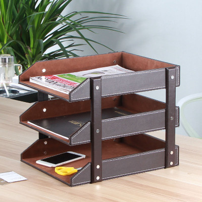 Bộ 3 sản phẩm văn phòng : Khay tài liệu, tủ tài liệu, cốc cắm bút