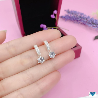 Bông tai bạc thời trang chất liệu bằng bạc s925 MS53c