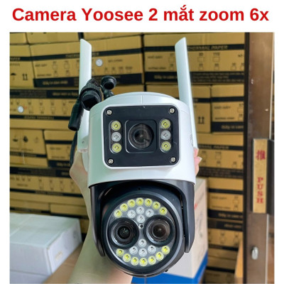 (Lỗi 1 đổi 1) Camera IP Wifi YooSee 3 Mắt PTZ  6.0MPx, Siêu Nét, Đàm Thoại 2 Chiều, Zoom 8X, Ban Đêm Màu - Hàng nhập khẩu