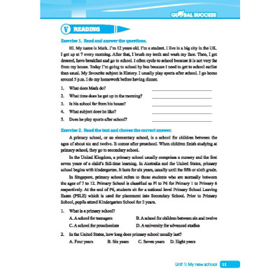 Sách - Global Success Bài Tập Cuối Tuần Tiếng Anh Lớp 6 - Tập 1 - Có Đáp Án - Minh Thắng