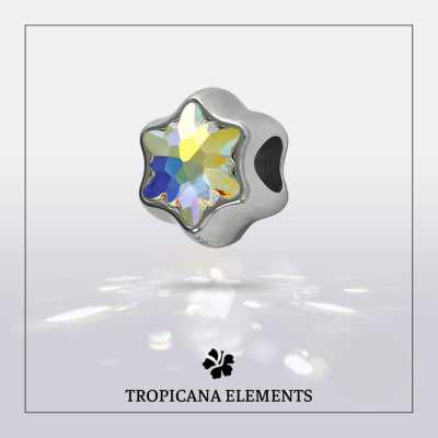 Vòng Tay Tropicana Phối Charm Swarovski Ngôi Sao May Mắn